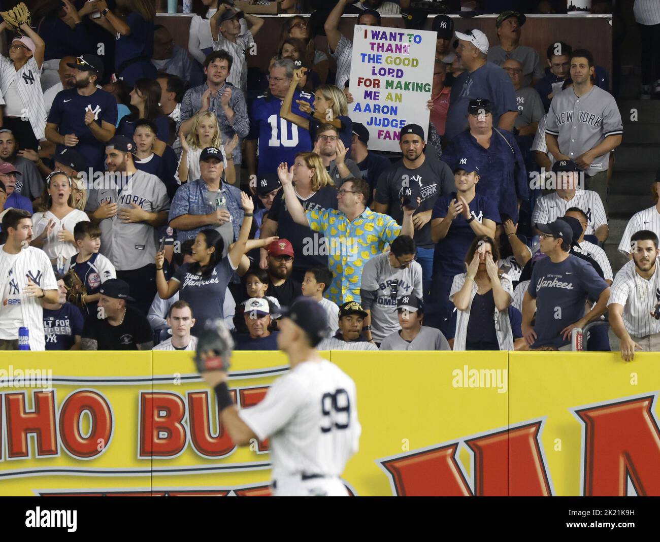 New york yankees fans hold hi-res stock photography and images - Alamy