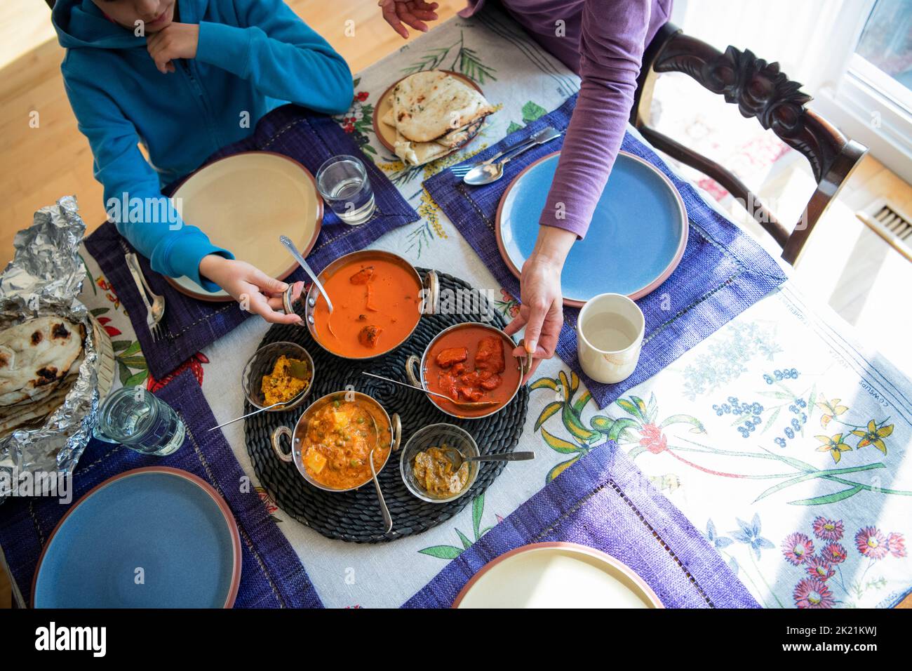 Indian food table hi-res stock photography and images - Alamy