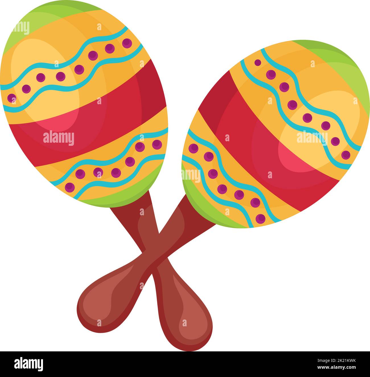 mexican maracas instrument Stock Vector Image & Art Alamy