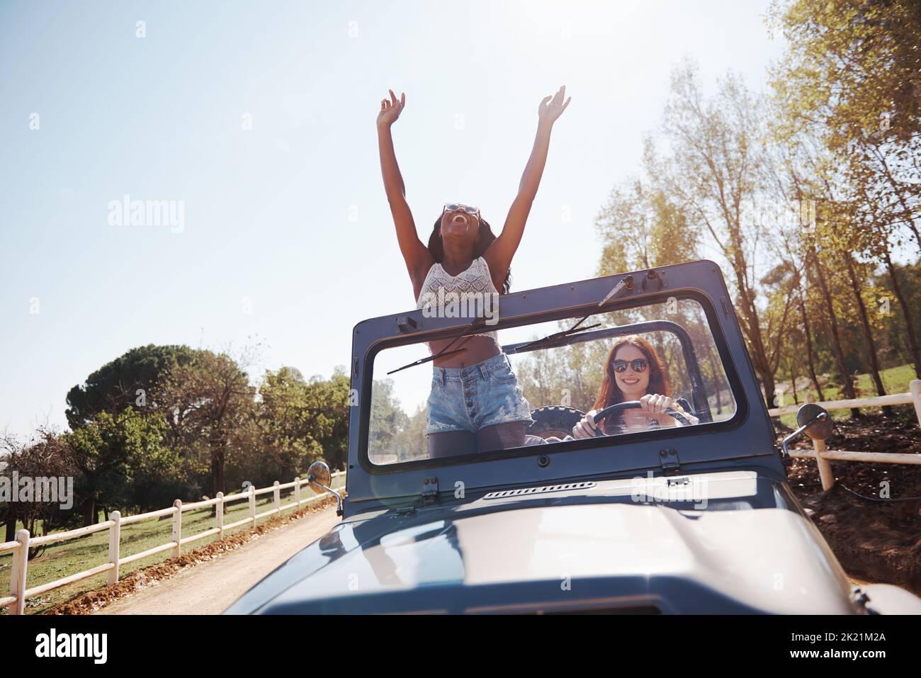 Two women on vacation trip hires