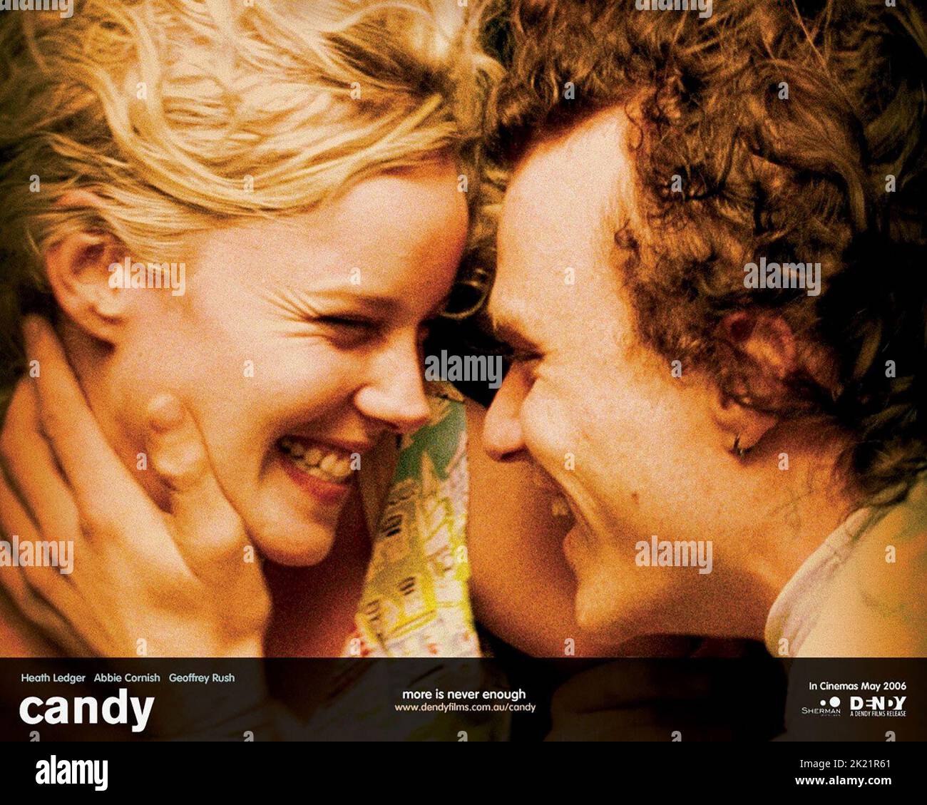 ABBIE CORNISH, HEATH LEDGER POSTER, CANDY, 2006 Stock Photo Alamy