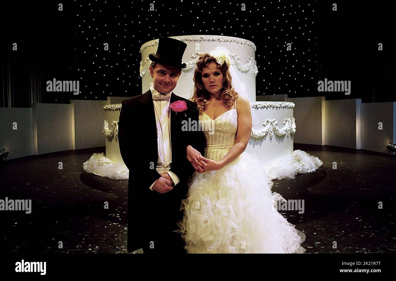 MARTIN FREEMAN, JESSICA STEVENSON, CONFETTI, 2006 Stock Photo Alamy
