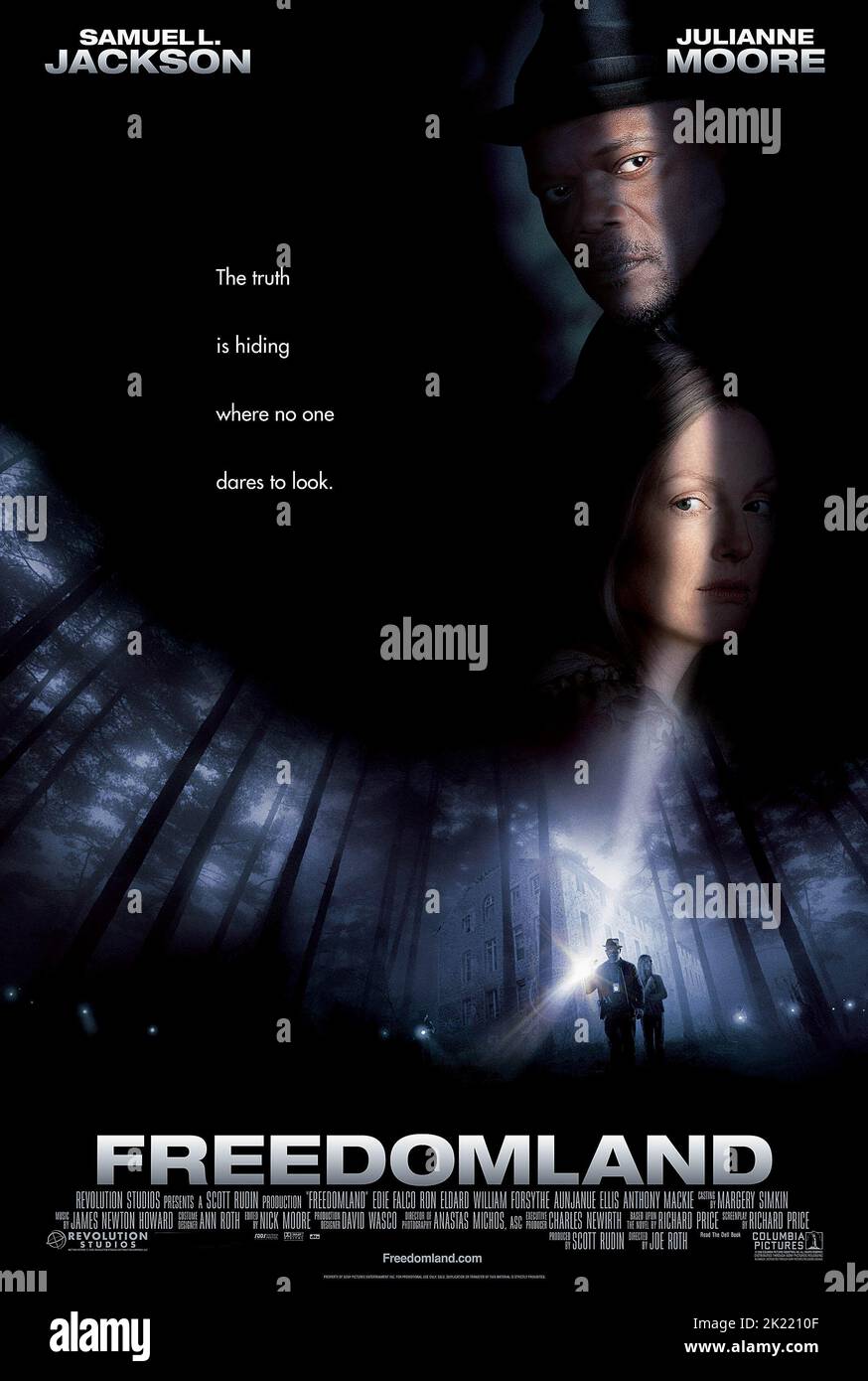 SAMUEL L. JACKSON, JULIANNE MOORE POSTER, FREEDOMLAND, 2006 Stock Photo