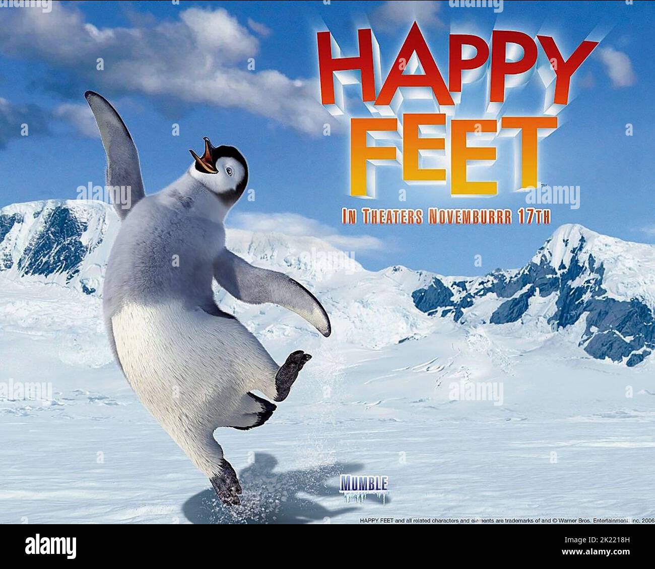 MUMBLE POSTER HAPPY FEET 2006 Stock Photo Alamy