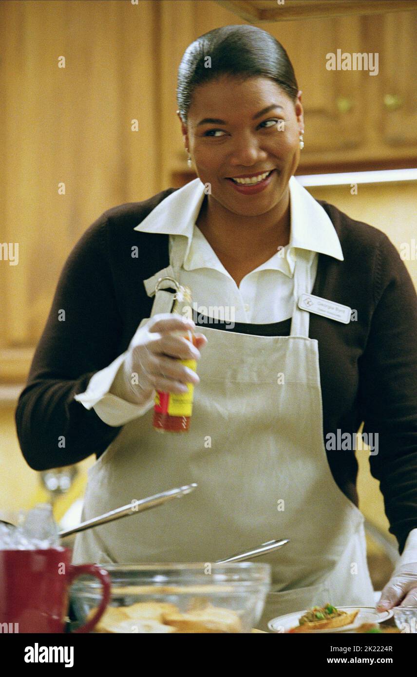 Queen Latifah shining brightly with a radiant smile from Last Holiday promotional photoshoot