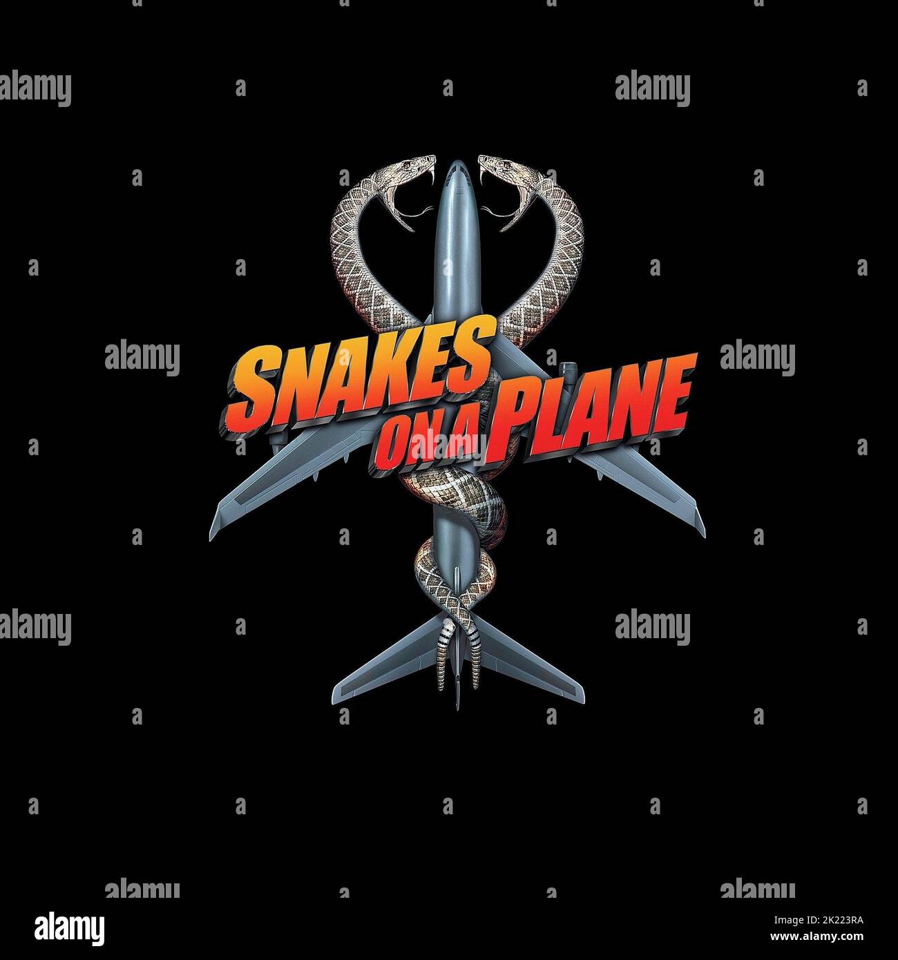 MOVIE POSTER, SNAKES ON A PLANE, 2006 Stock Photo