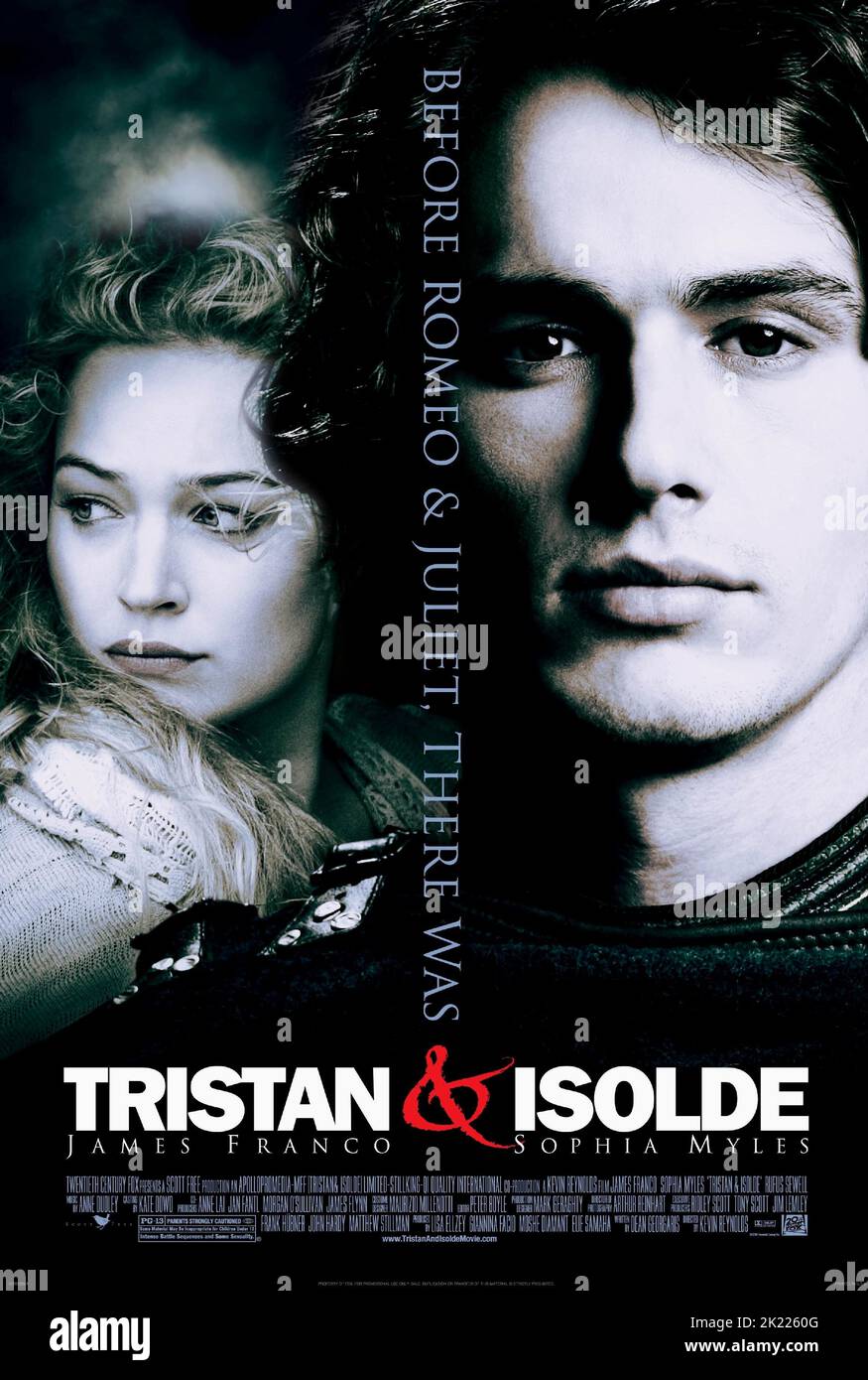 SOPHIA MYLES, JAMES FRANCO POSTER, TRISTAN and ISOLDE, 2006 Stock Photo Alamy