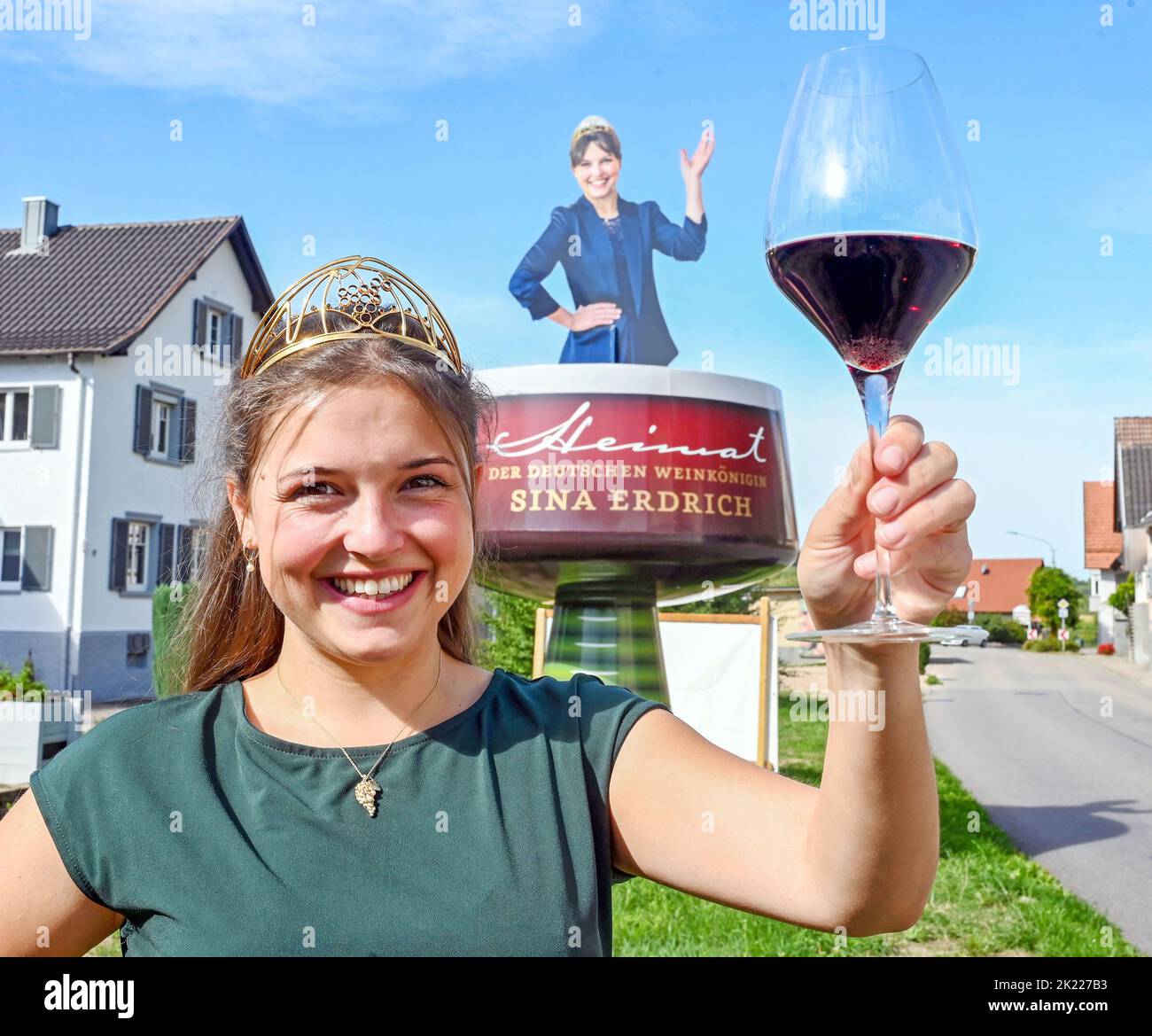 Durbach, Germany. 13th Sep, 2022. Sina Erdrich, 73rd German Wine Queen