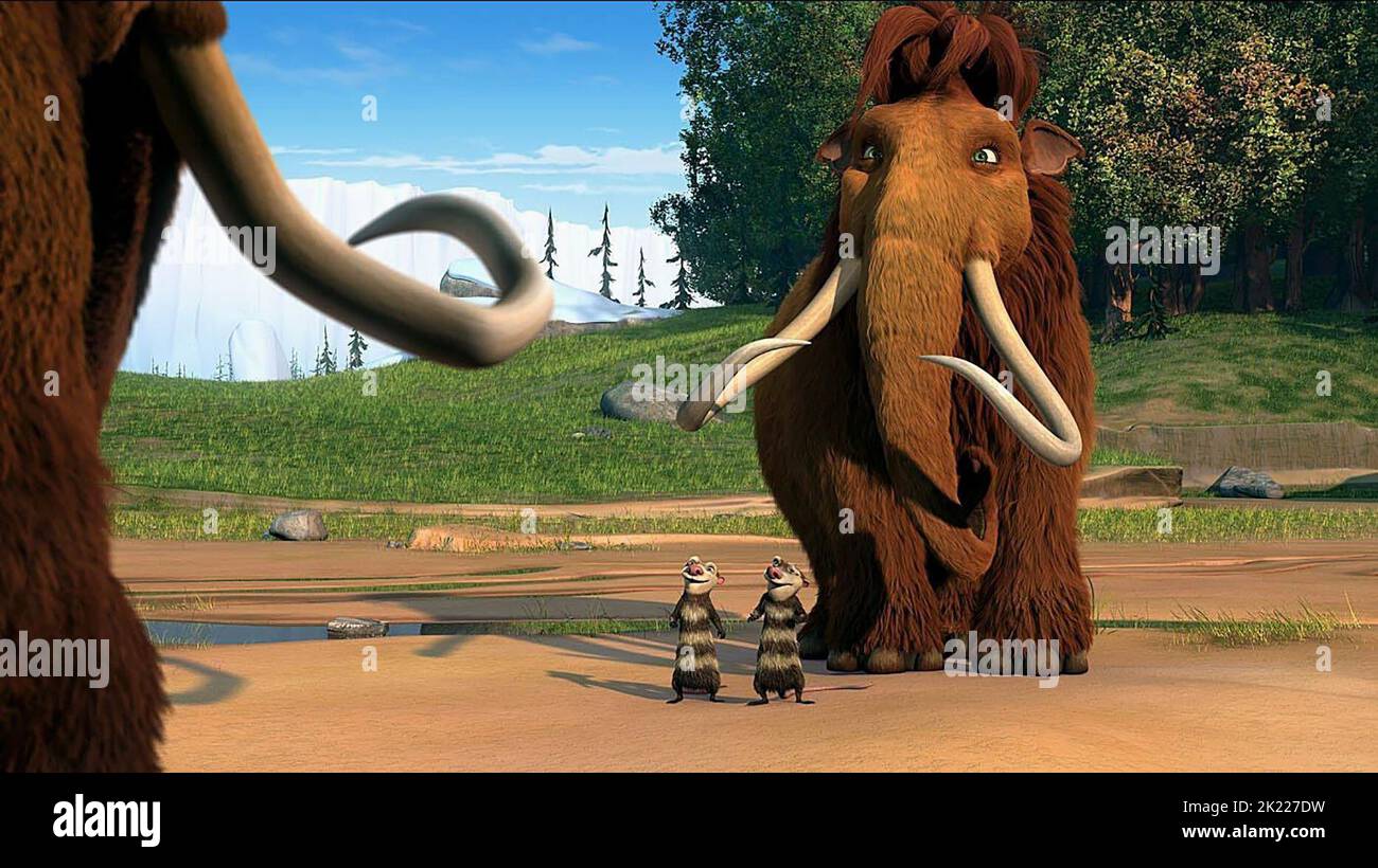 CRASH,EDDIE,ELLIE, ICE AGE THE MELTDOWN, 2006 Stock Photo Alamy