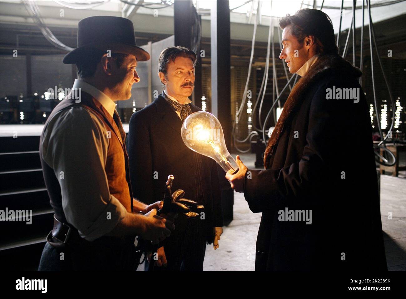 SERKIS,BOWIE,JACKMAN, THE PRESTIGE, 2006 Stock Photo