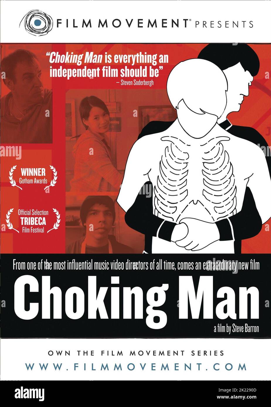 HEIMLICH MANOEUVRE MOVIE POSTER, CHOKING MAN, 2006 Stock Photo