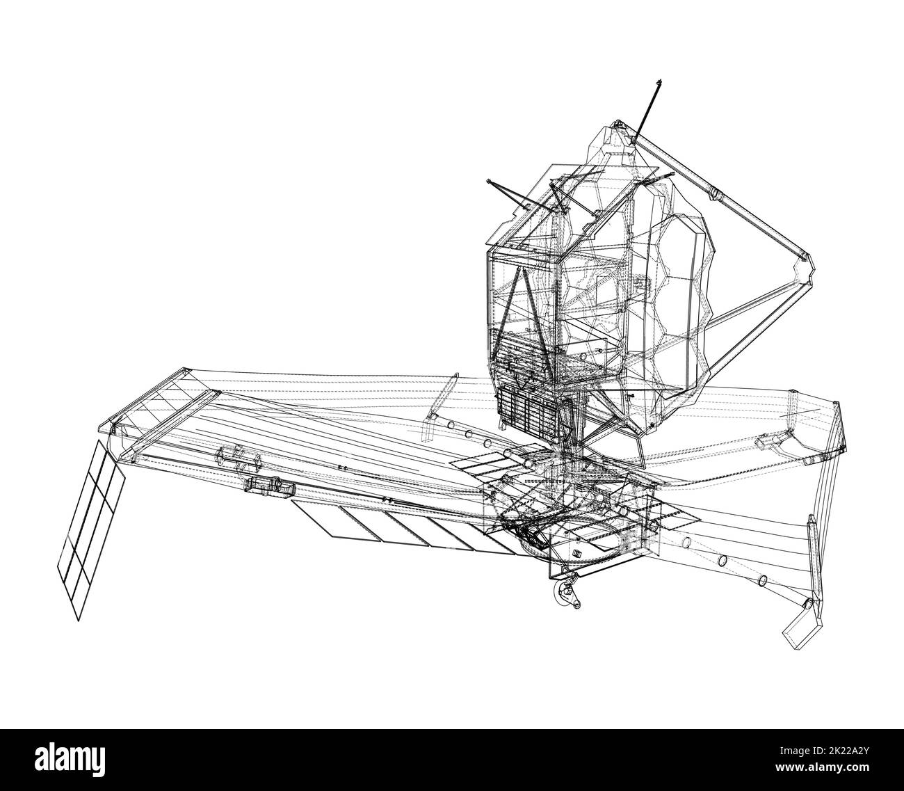 James Webb Space Telescope. Vector Stock Vector