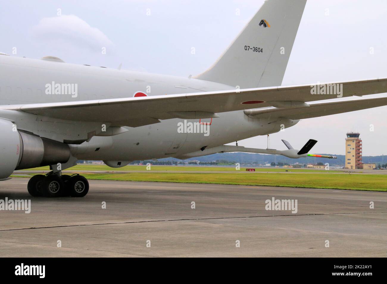 KC-767J air refueling tanker of JASDF at Yokota Air Base Tokyo Japan Stock Photo