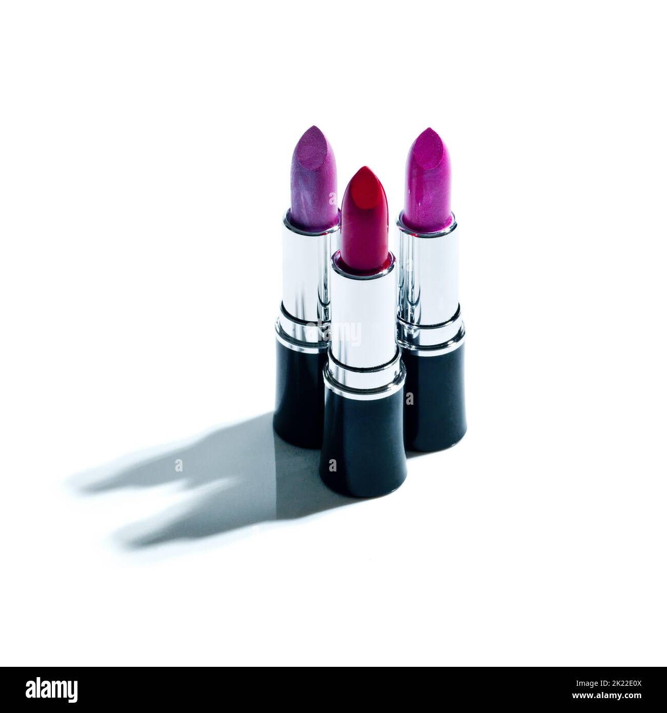 Sultry shades for your smile. Studio shot of colorful lipstick. Stock Photo