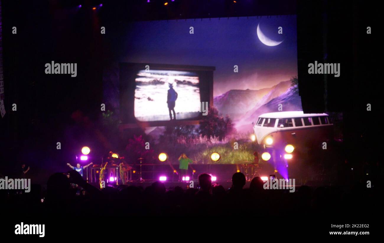 Los Angeles, California, USA 15th September 2022 Macklemore performs on Imagine Dragons Mercury Tour at Banc of California Stadium on September 15, 2022 in Los Angeles, California, USA. Photo by Barry King/Alamy Stock Photo Stock Photo