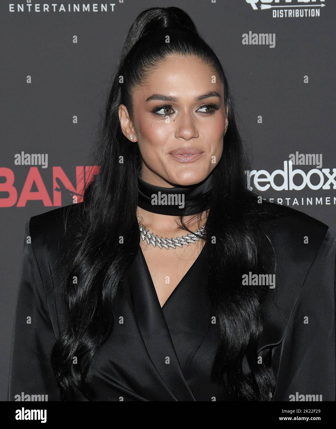 Audra Mari arrives at the BANDIT World Premiere held at the Harmony
