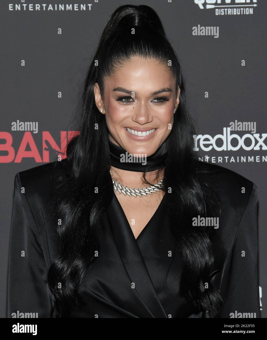 Audra Mari arrives at the BANDIT World Premiere held at the Harmony