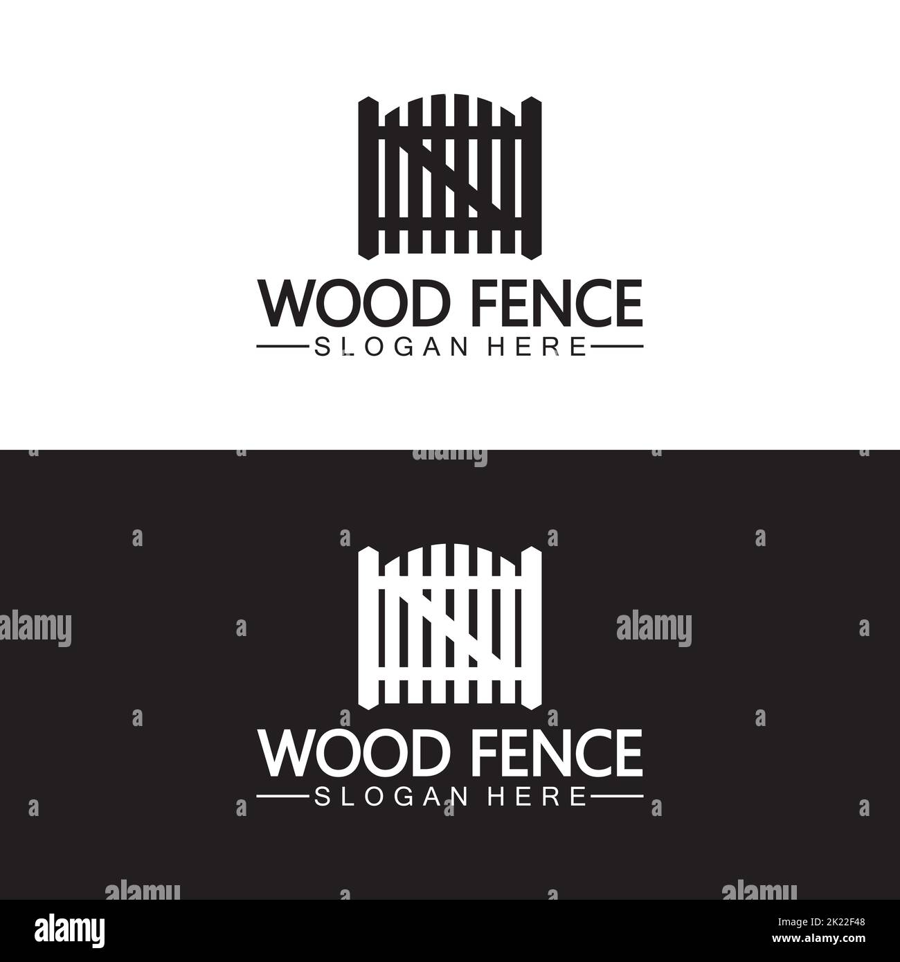 Fence icon vector logo template Stock Vector Image & Art - Alamy
