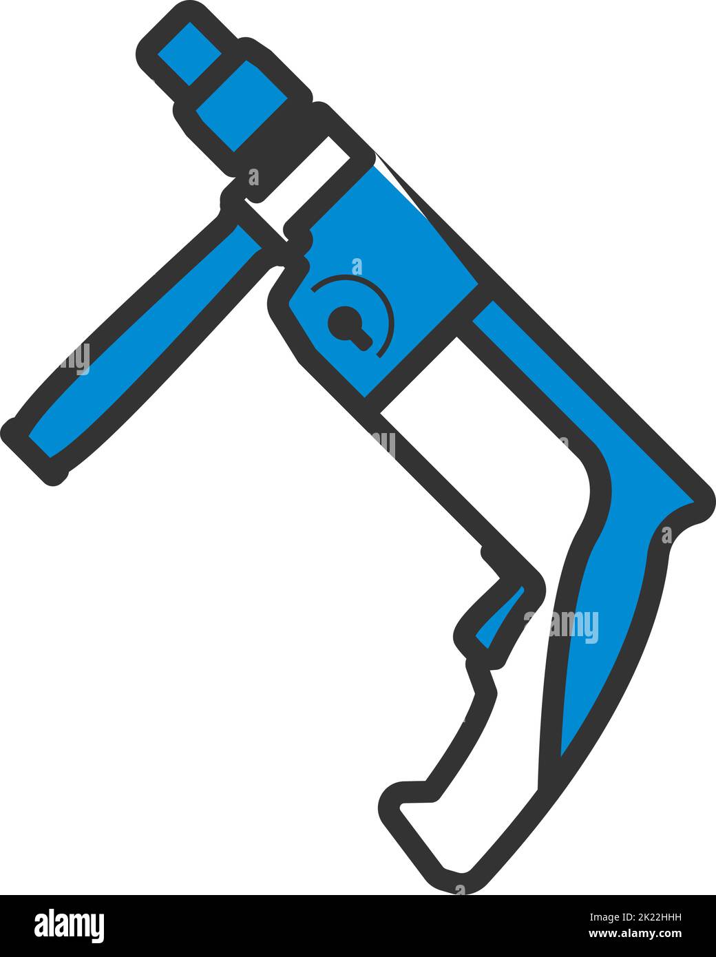 Electric Perforator Icon. Editable Bold Outline With Color Fill Design ...