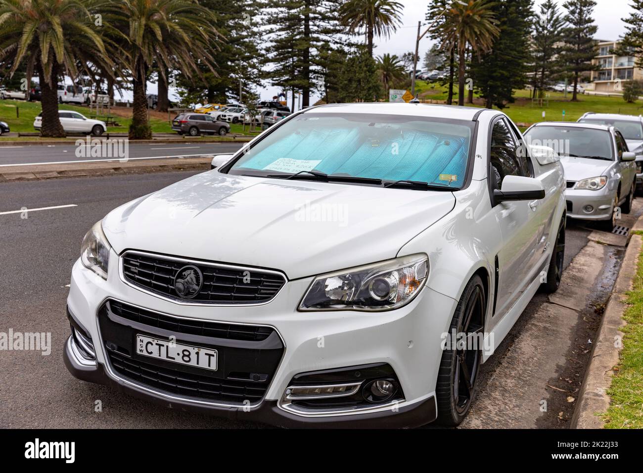 Holden SV6 ute manufactured in 2014, parked on Barrenjoey road in Sydney,NSW,Australia Stock Photo