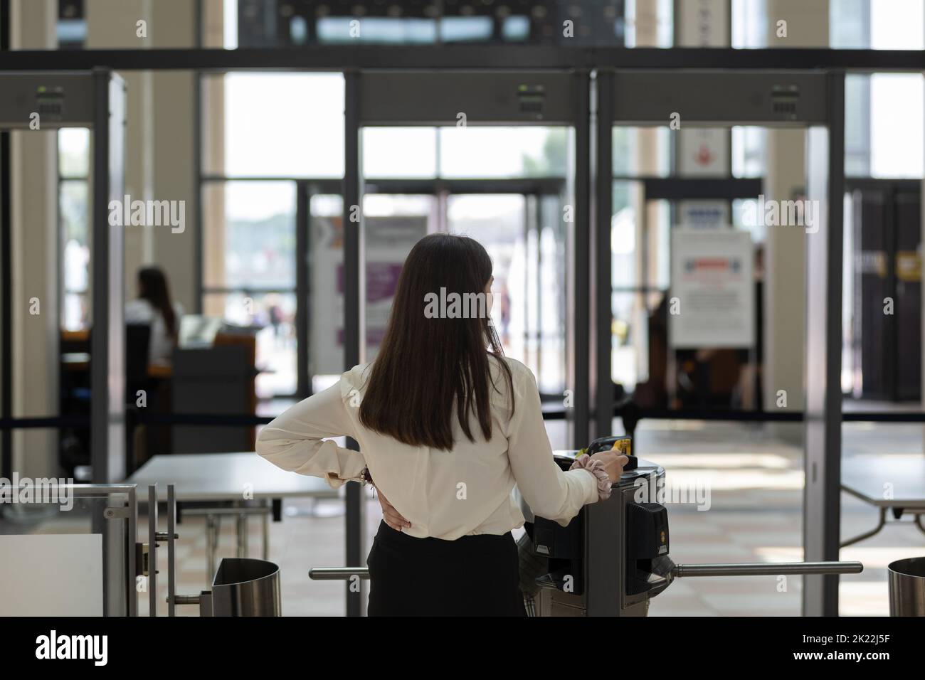 Security gate checking hires stock photography and images Alamy