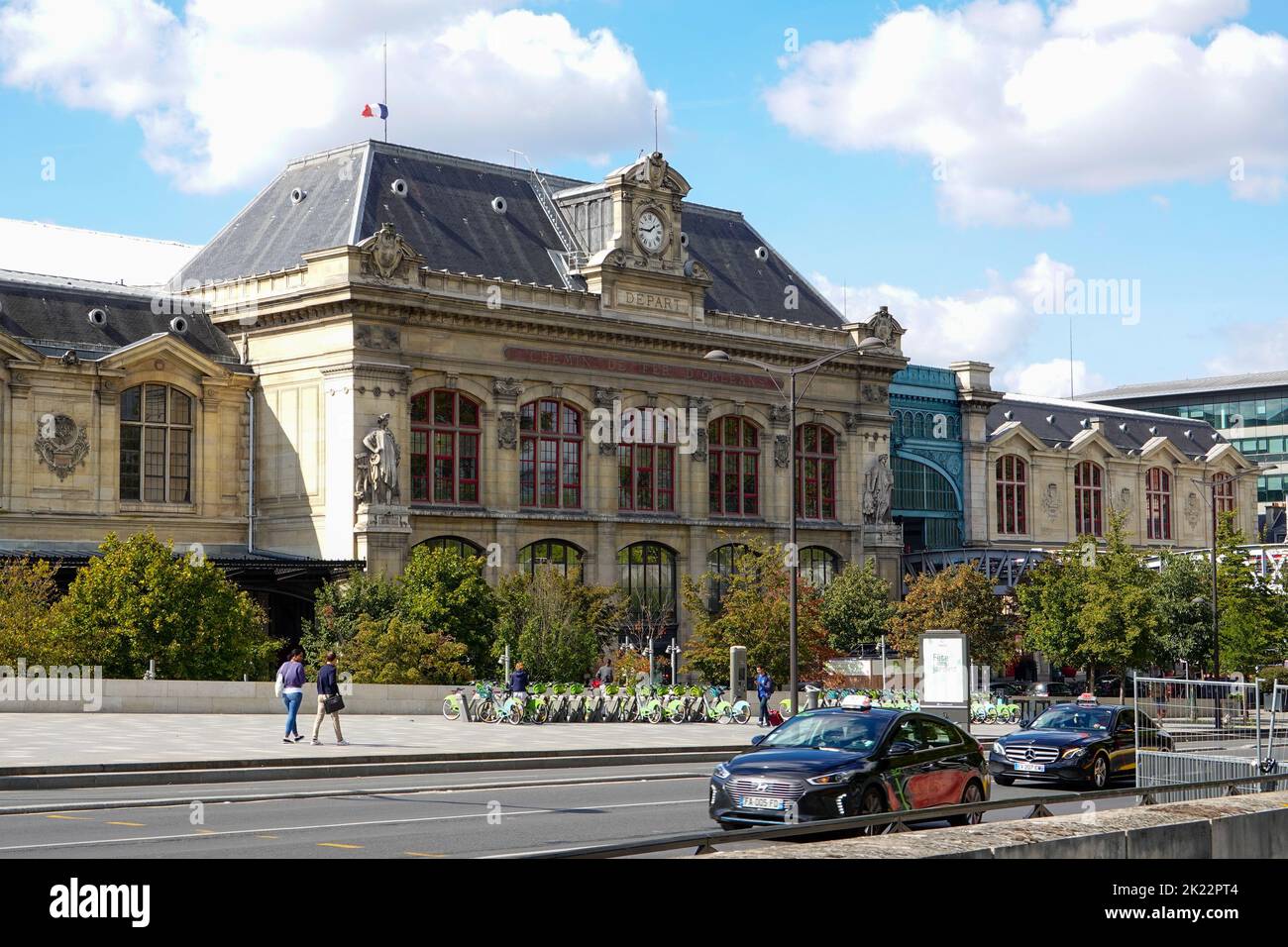 Gare d'Austerlitz, Austerlitz Station, Paris-Austerlitz, historic railway station located in the 13th Arrondissement, Left Bank, Paris, France. Stock Photo