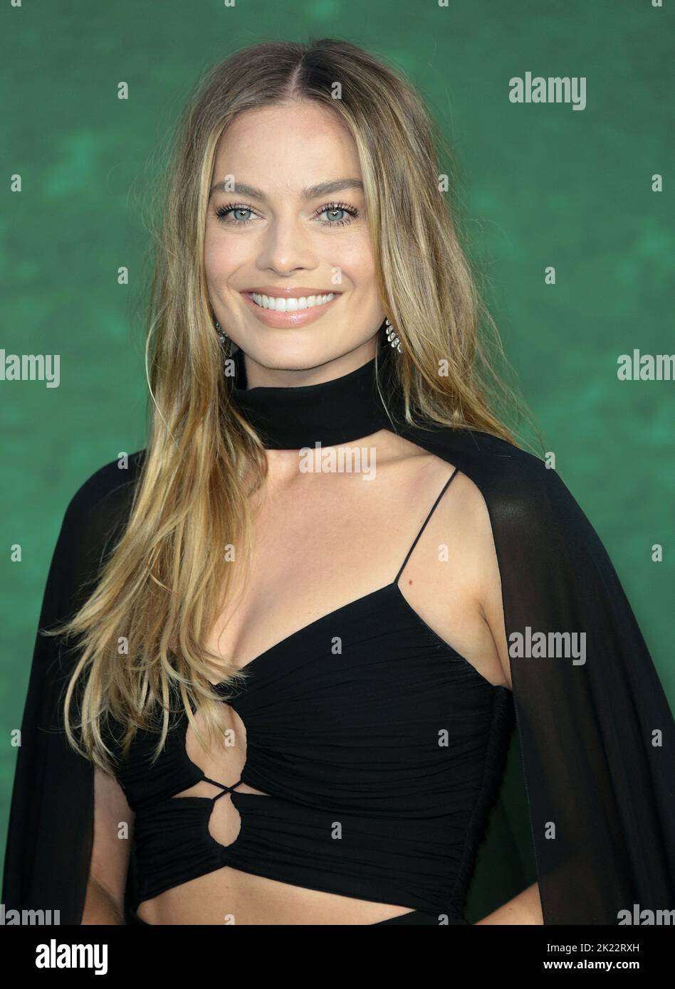Sep 21, 2022 - London, England, UK - Margot Robbie attending Amsterdam European premiere, Odeon Luxe, Leicester Square Stock Photo