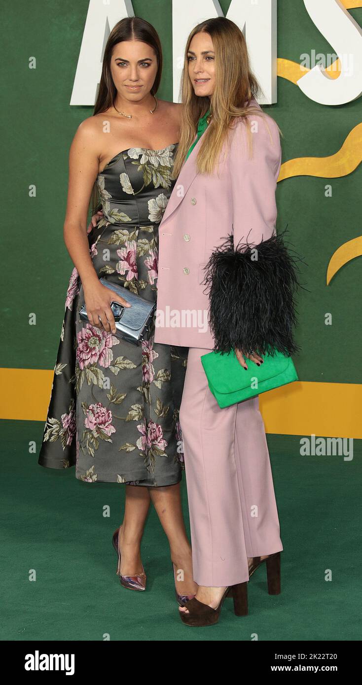 Sep 21, 2022 - London, England, UK - Amber Le Bon and Yasmin Le Bon attending Amsterdam European premiere, Odeon Luxe, Leicester Square Stock Photo