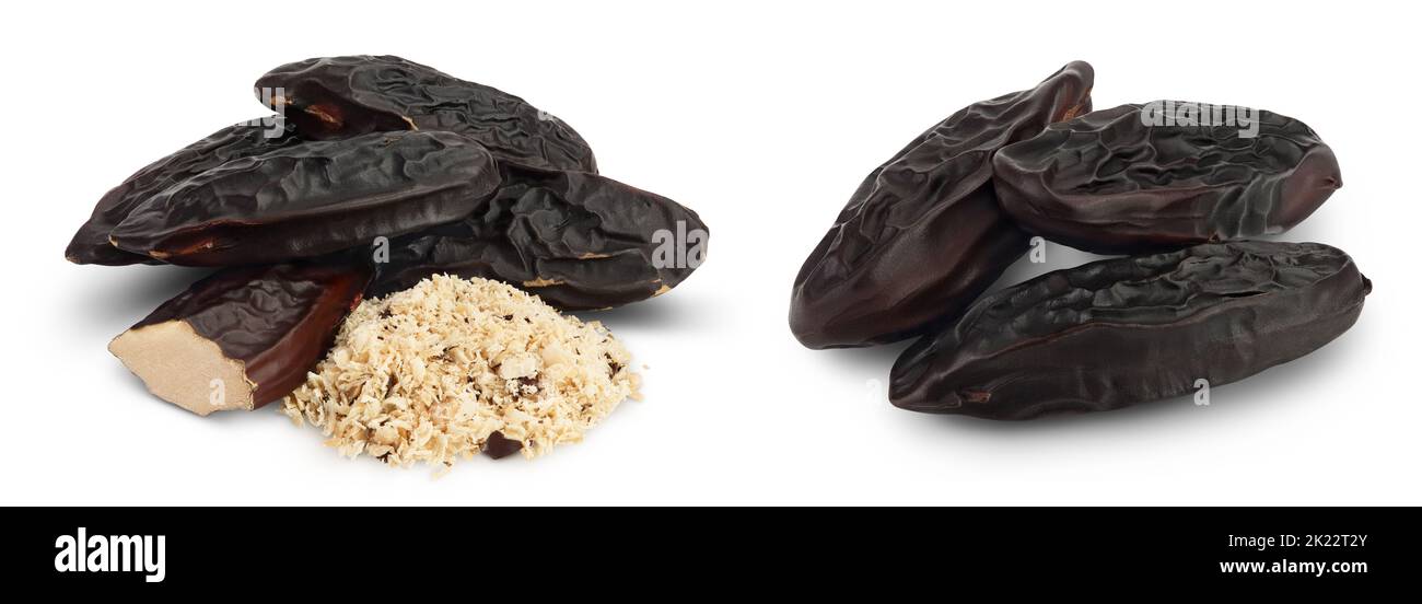 Tonka bean isolated on white background with full depth of field. Bean