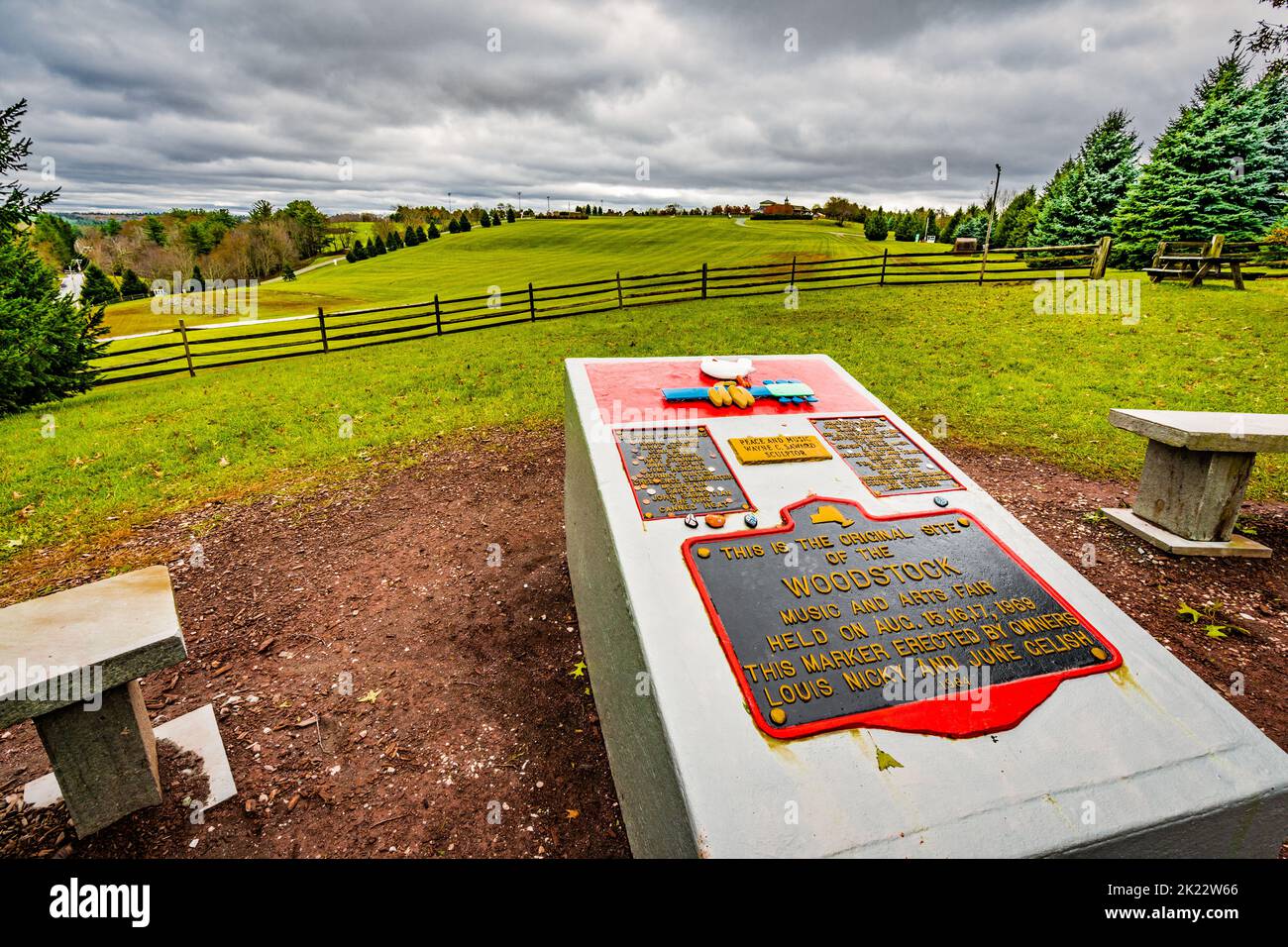 The site of the historic woodstock music celebration Stock Photo - Alamy