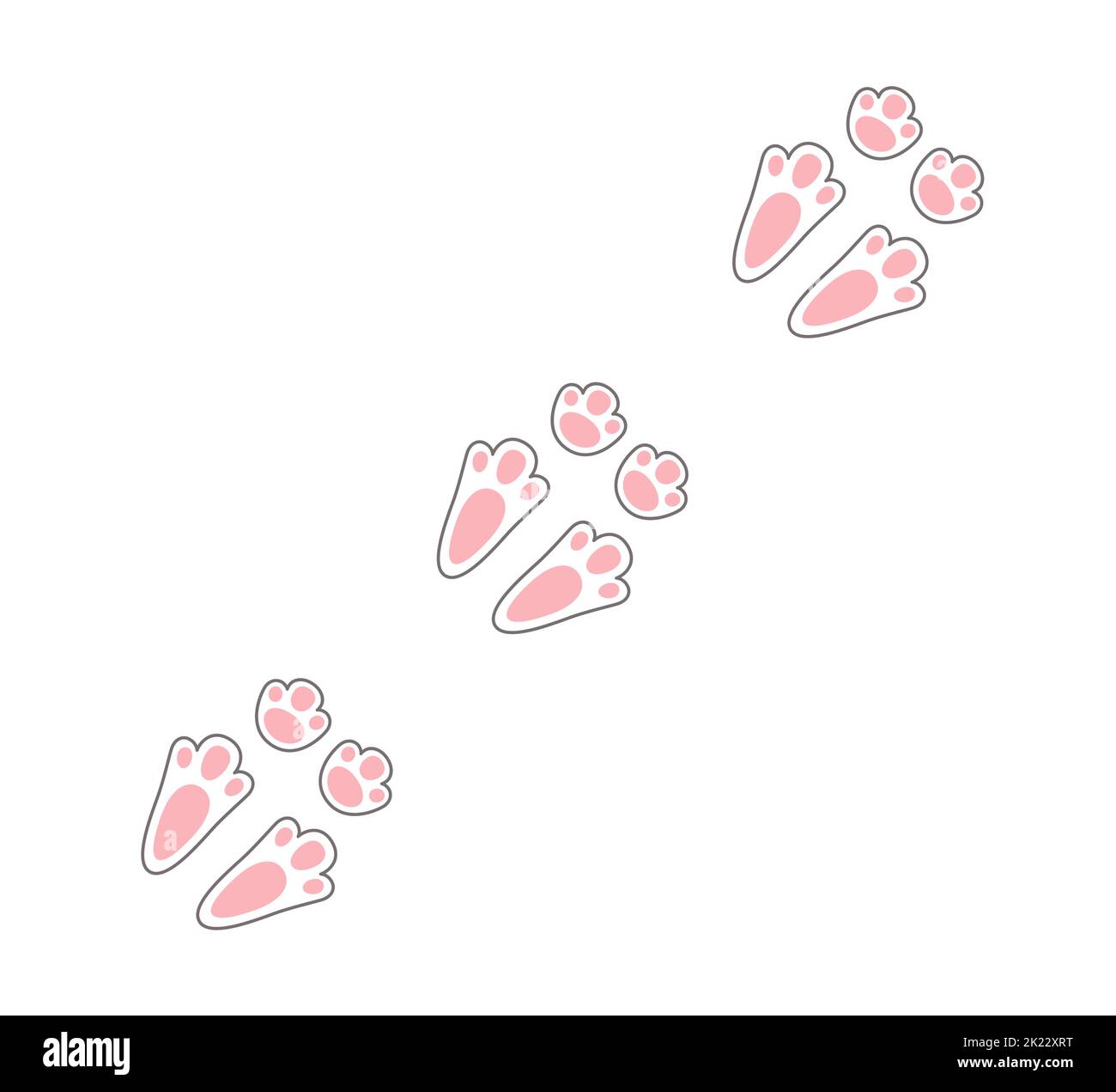 Diagonal Vector Cat Kitten Foot Trail Track Print Stock Illustration -  Download Image Now - iStock