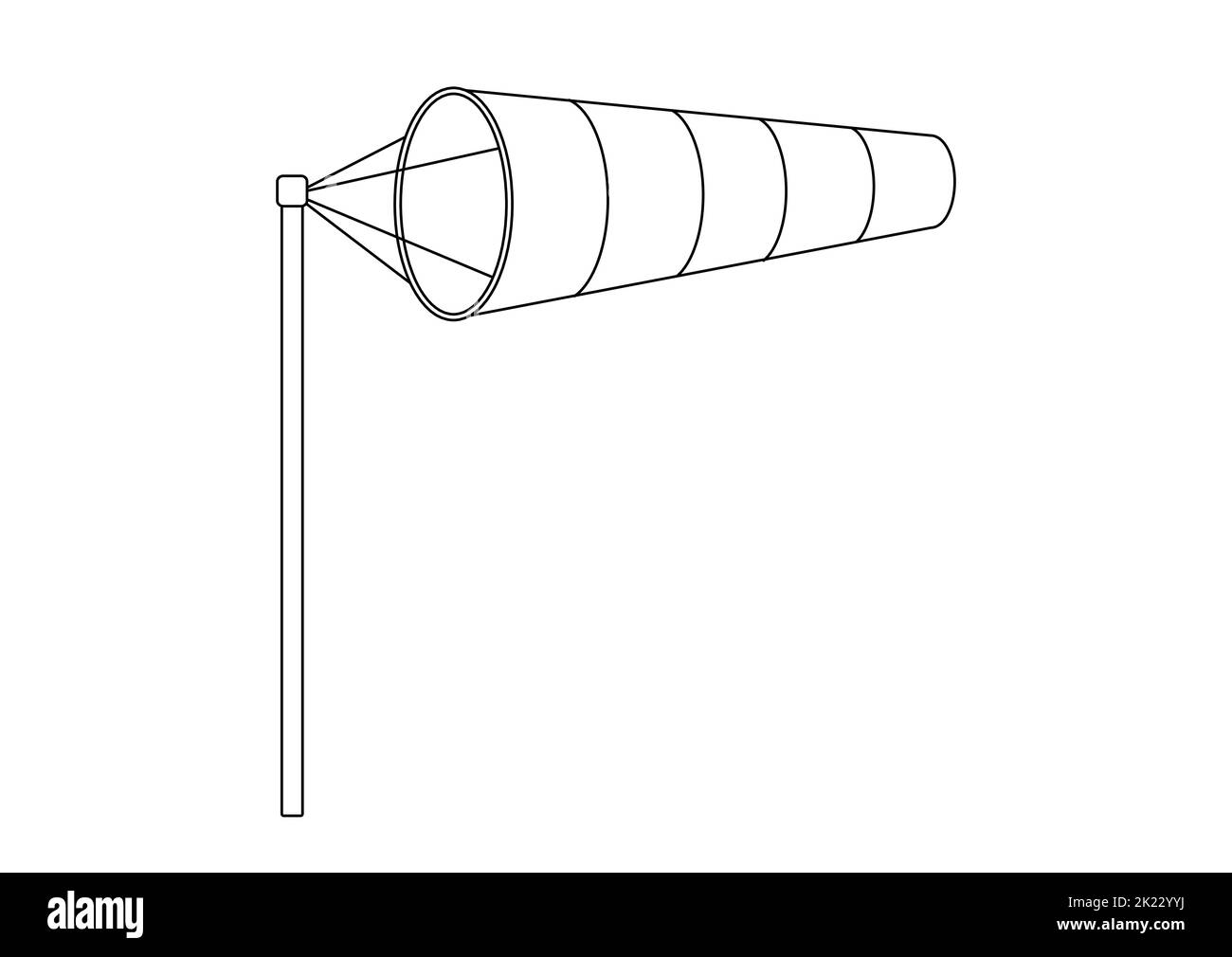 Windsock Wind Speed Black Line Art Vector Icon Stock Vector Image Art windsock-wind-speed-black-line-art-vector-icon-stock-vector-image-art
