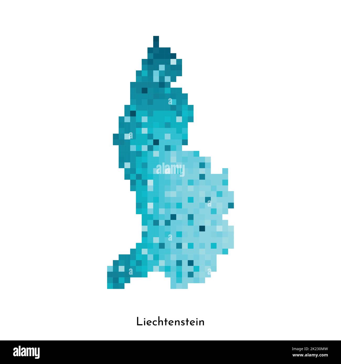 Vector isolated geometric illustration with simple icy blue shape of