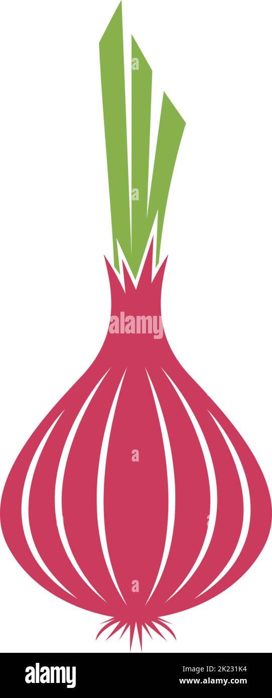 Onion logo icon design illustration template Stock Vector