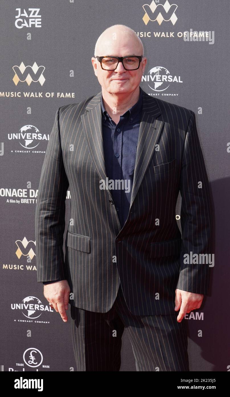 Kevin Armstrong attending the unveiling of a stone for David Bowie on the Music Walk of Fame at Camden, north London. Picture date: Thursday September 22, 2022. Stock Photo
