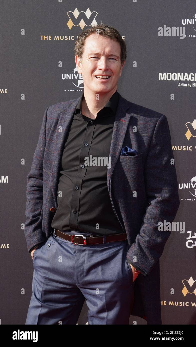 Nick Moran attending the unveiling of a stone for David Bowie on the Music Walk of Fame at Camden, north London. Picture date: Thursday September 22, 2022. Stock Photo