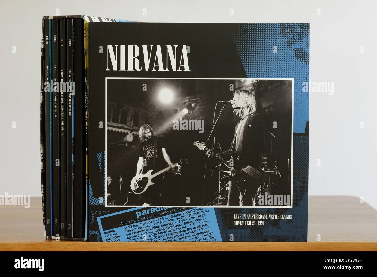 Nirvana-Vinyl-Box-Set. Note that I do not have a property release on this image and it may be used for editorial only. You cannot use this image for c Stock Photo