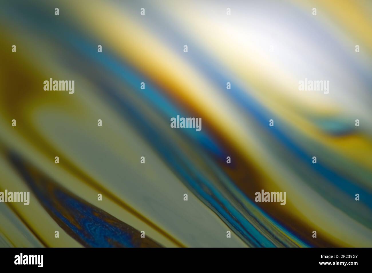 Selective focus multicolor abstract сloseup surface of soap bubble Stock Photo