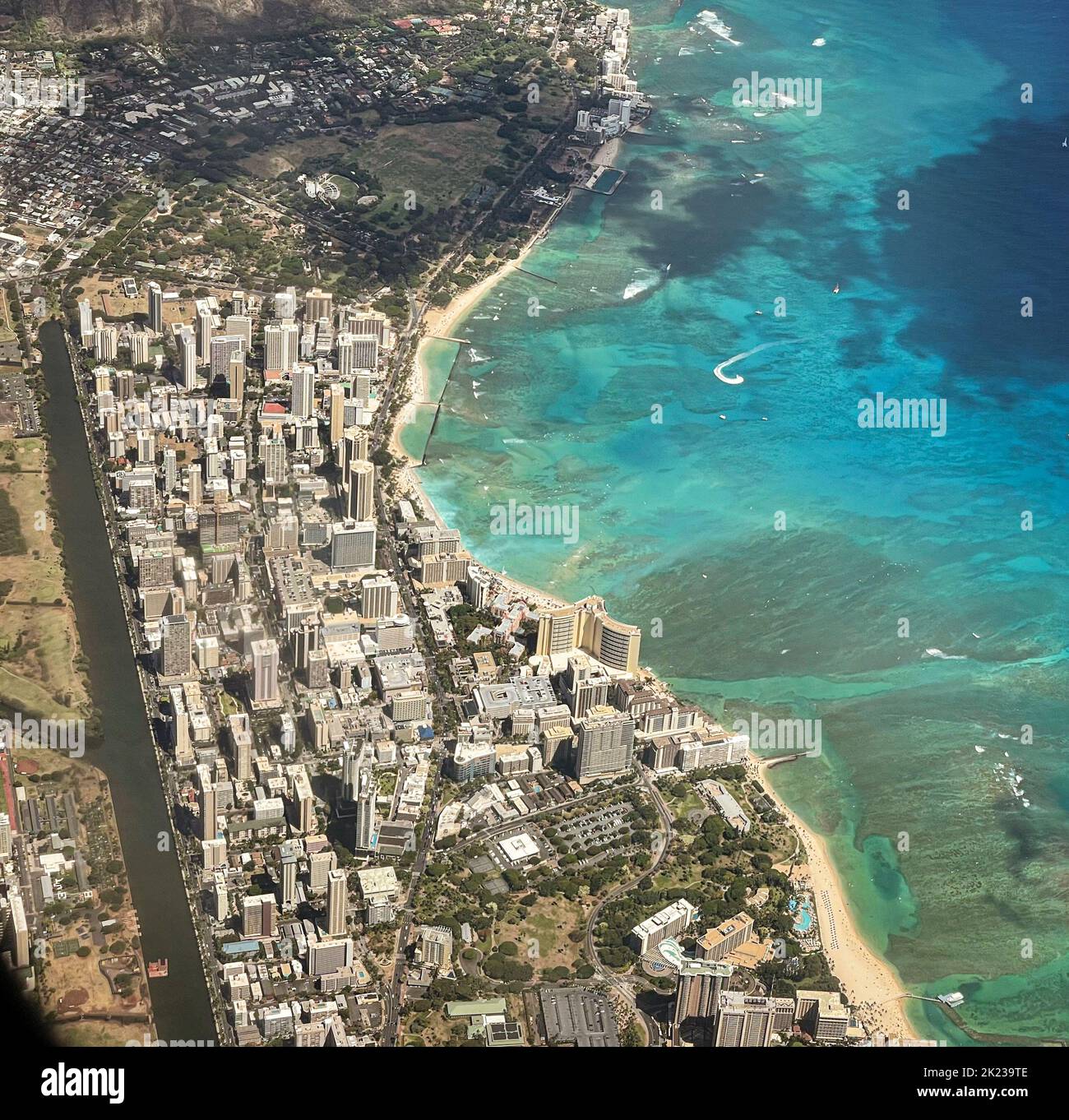 Aerial view diamond head crater hi-res stock photography and images - Alamy