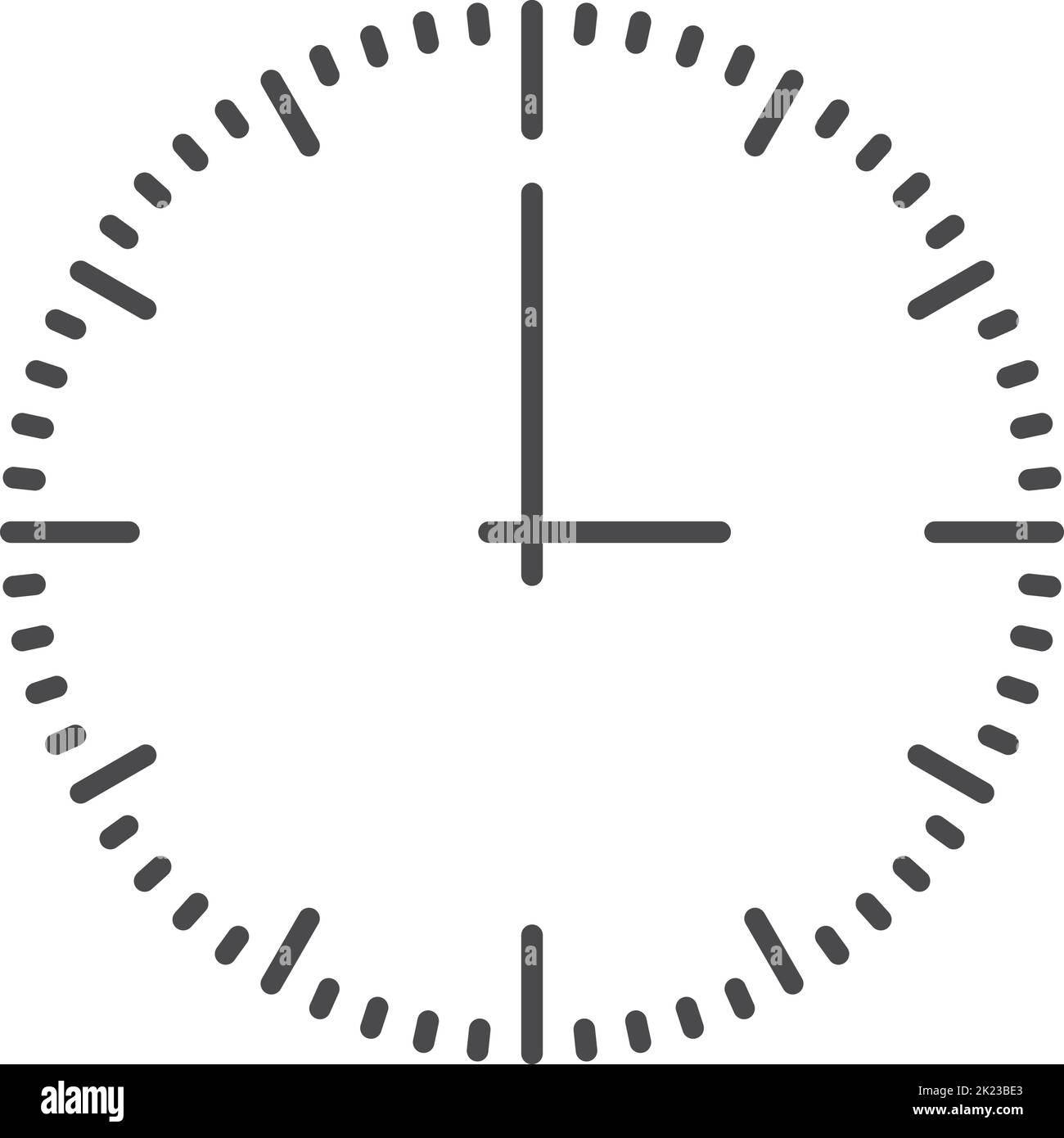 Round clock face. Time scale line icon Stock Vector Image & Art Alamy