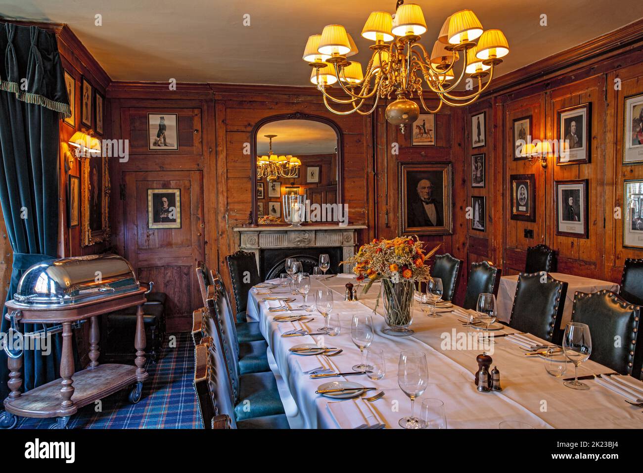 The Guinea Grill pub interior in Mayfair,London , England Stock Photo