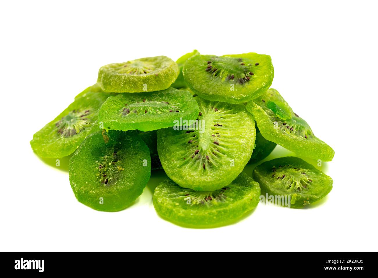Dried kiwi slice isolated on white background. Dried fruit in sunlight. close up Stock Photo Alamy