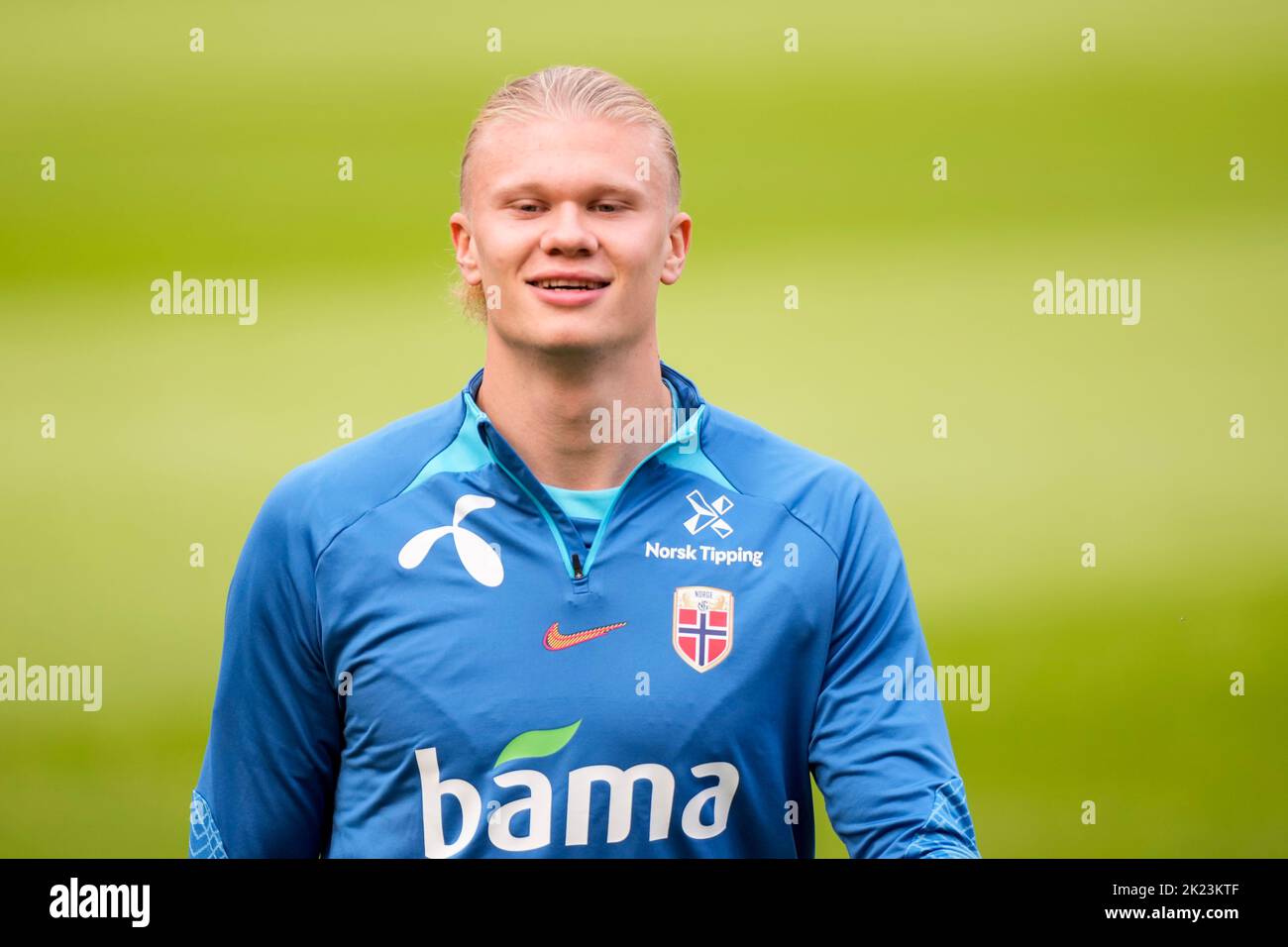Oslo 20220922.Erling Braut Haaland during training with the Norwegian