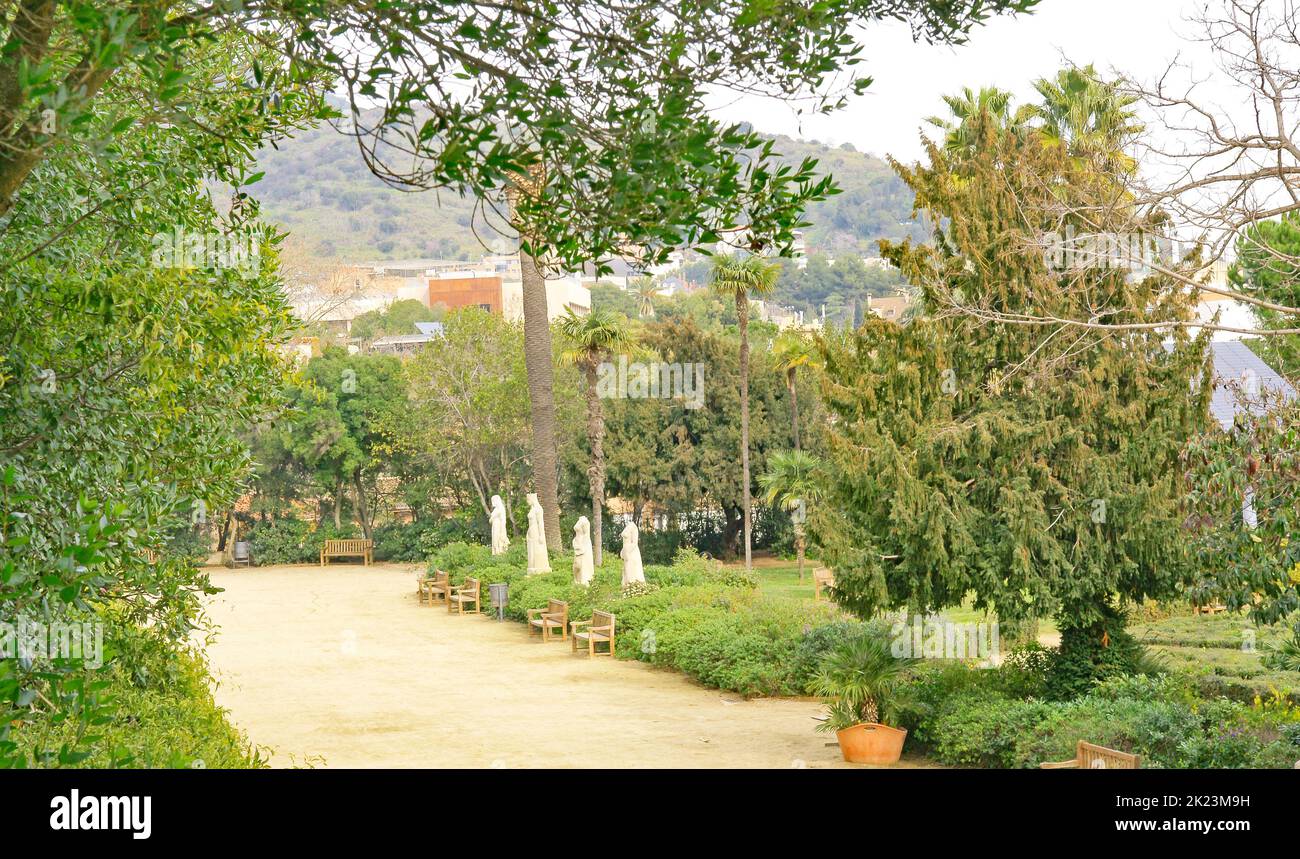 Can Sentmenat Gardens, Barcelona, Catalunya, Spain, Europe Stock Photo -  Alamy
