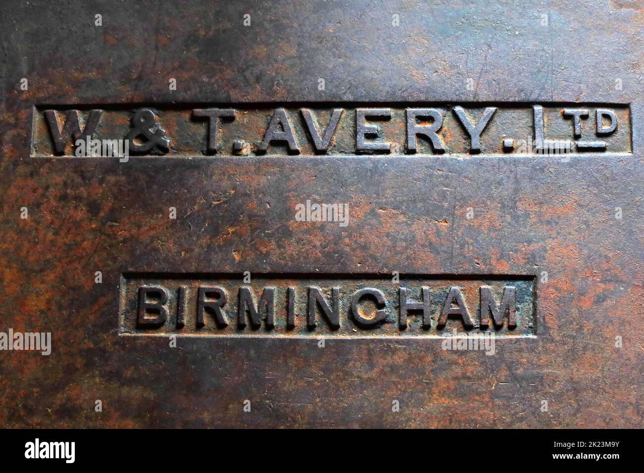 WT Avery Ltd, Birmingham - weighing machine Stock Photo