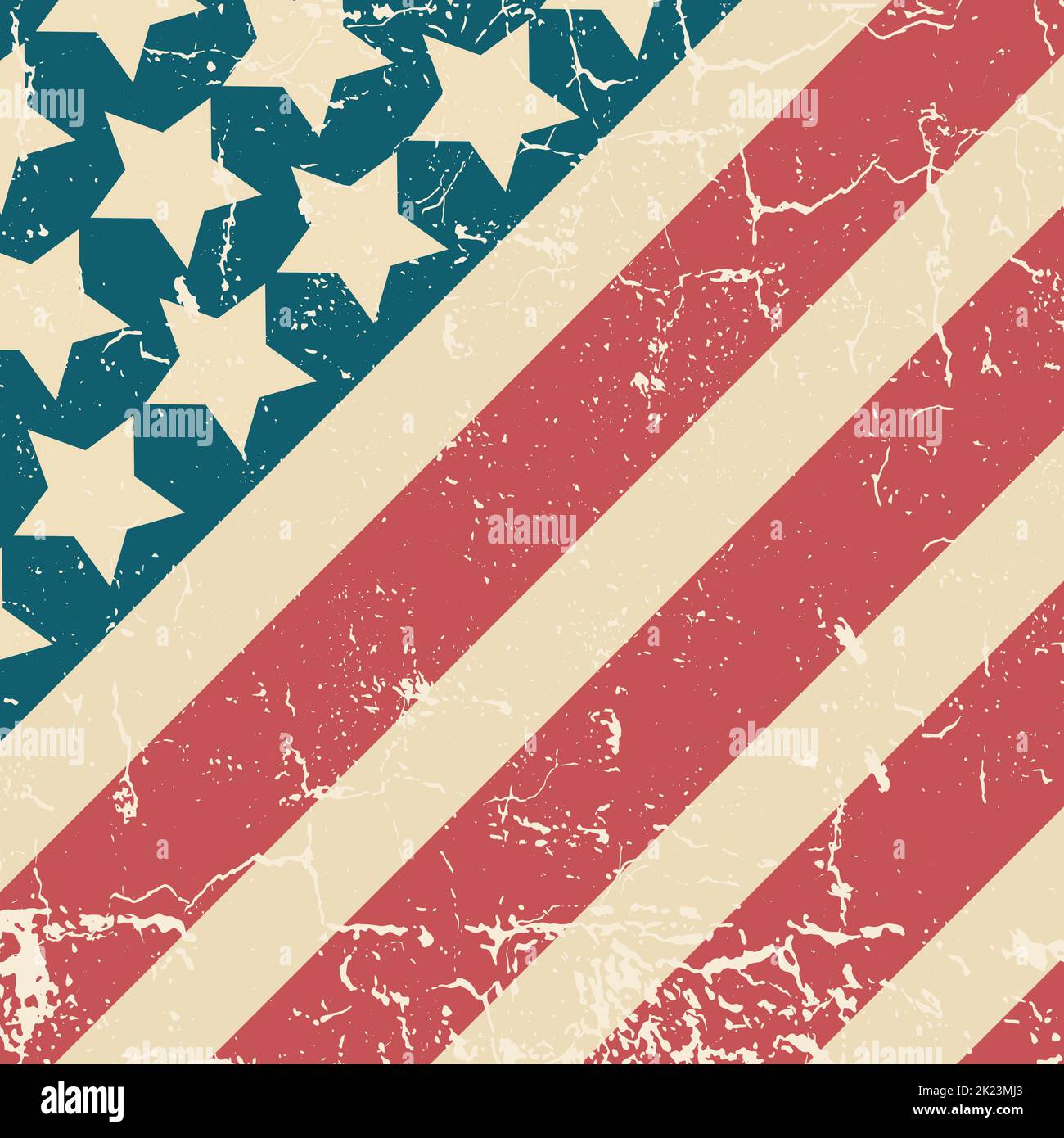 vintage worn grunge flag of the united states of america Stock Vector ...