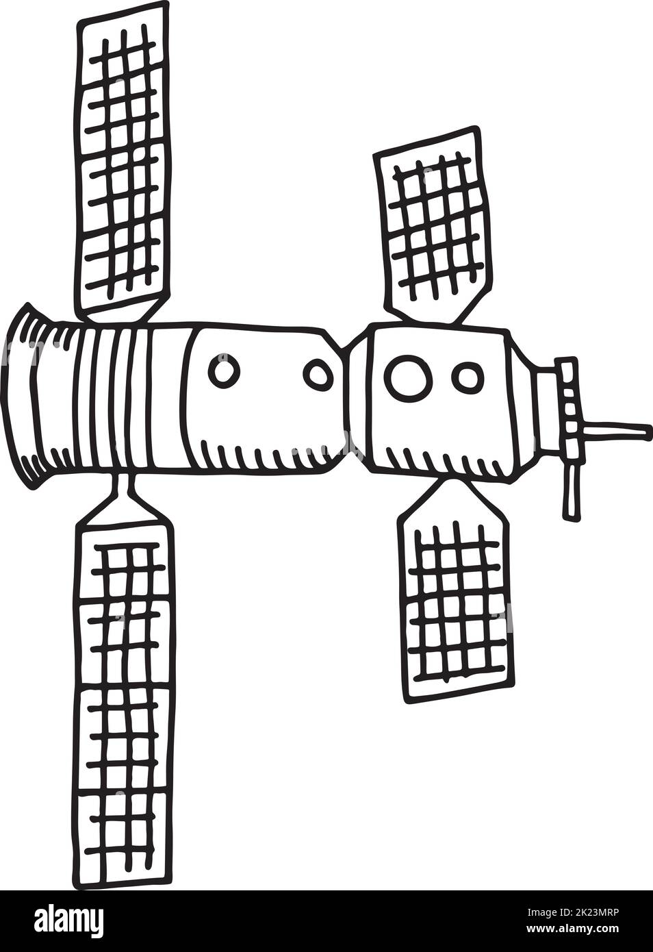 Spaceship icon. Hand drawn spacecraft. Shuttle sketch Stock Vector ...