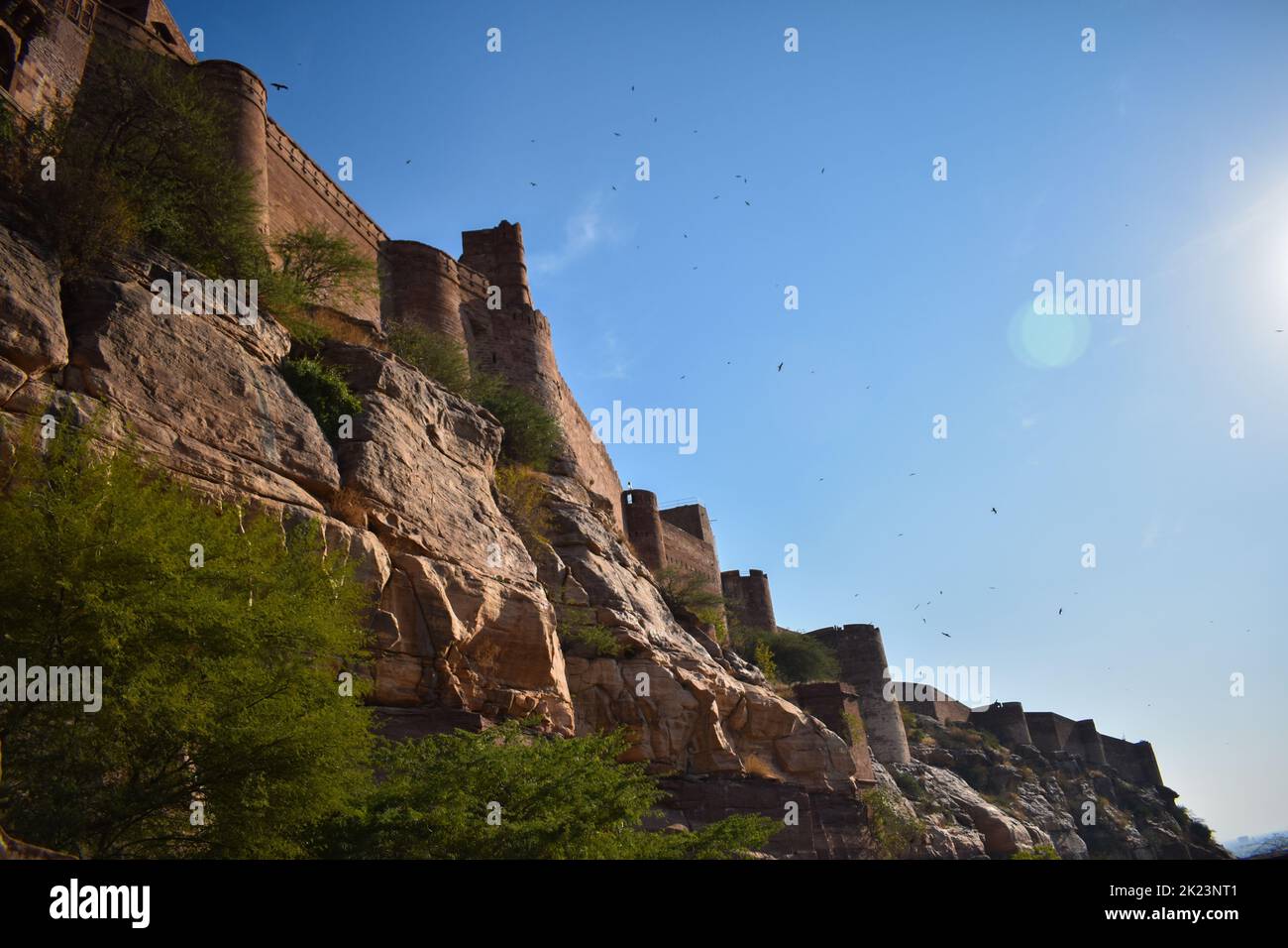 Mehrangarh Fort, Jodhpur Rajasthan Stock Photo
