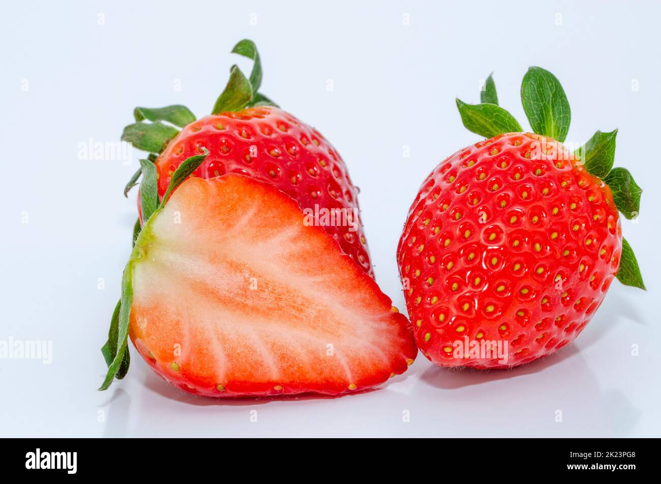 strawberries isolated on white background Stock Photo