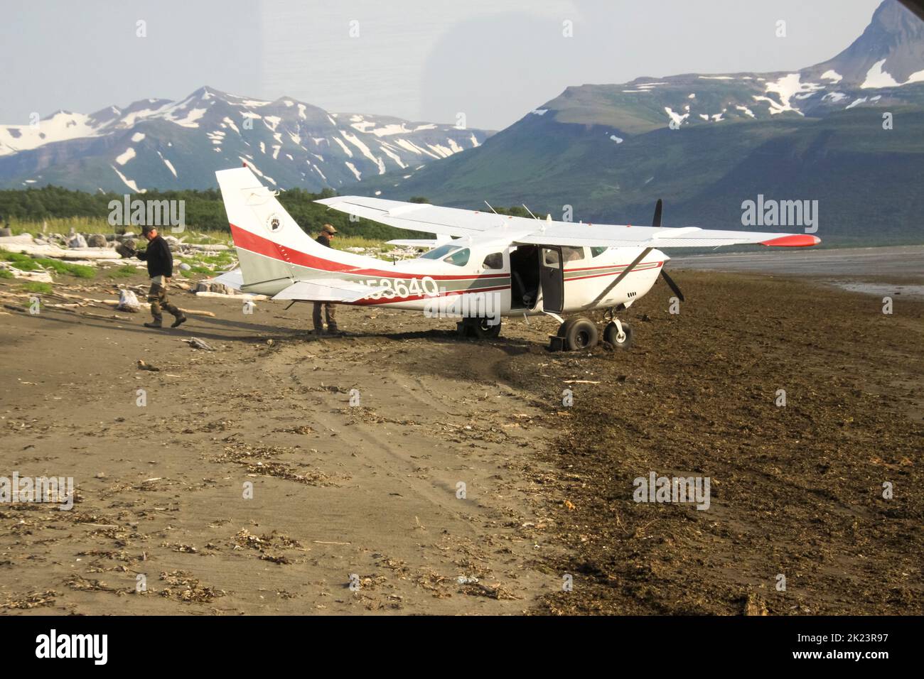 air transport to Katmai National Park, Alaska Stock Photo